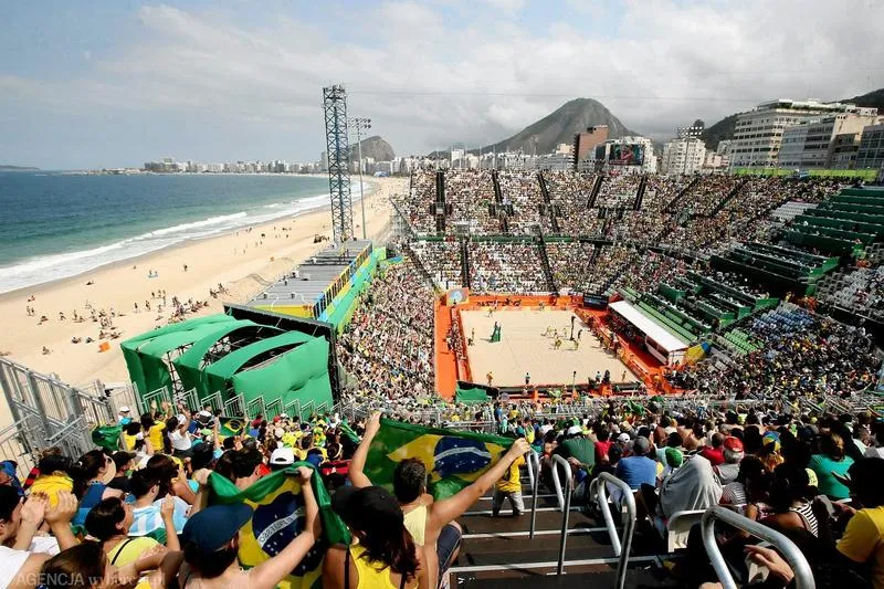 Plaża przy Stadionie Narodowym